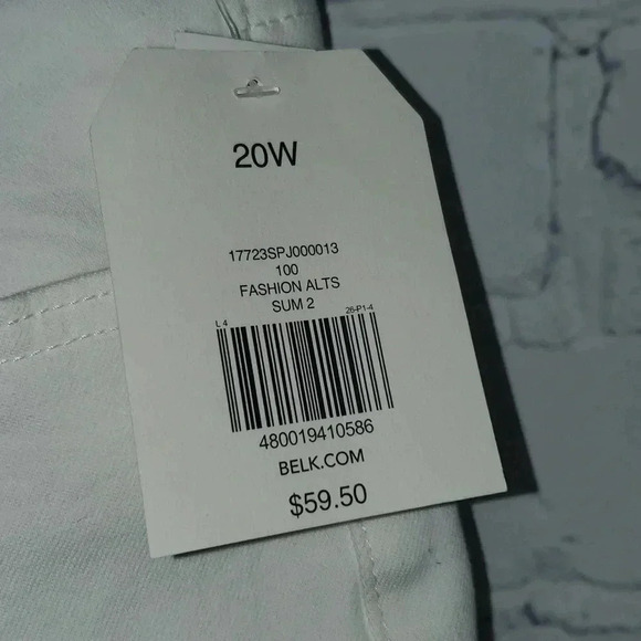 Wonderly Tummy Control Cropped Straight Leg Capri Jeans Womens Size 20W NWT - Picture 2 of 11